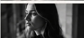 Black-and-white portrait showing subtle tonal detail