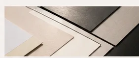 Neutral mat board and mounting material samples