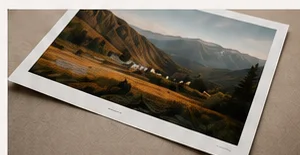 Fine art landscape print on textured paper