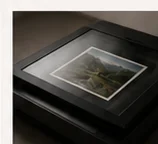 Photographic print positioned on a flatbed scanner